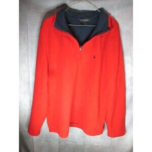 Brooks Brothers Men’s  1/4 Zip Sweater Red • Large